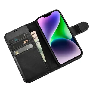 iCarer Wallet Case 2in1 etui iPhone 14 skórzany pokrowiec z klapką Anti-RFID czarny (WMI14220725-BK) - Etui i futerały do telefonów - miniaturka - grafika 8