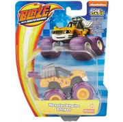 Samochody i pojazdy dla dzieci - Mattel Blaze metalowy pojazd Monster Engine Stripes - - miniaturka - grafika 1