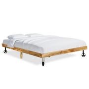 Łóżka - vidaXL Rama łóżka, lite drewno mango, 200 x 200 cm - miniaturka - grafika 1