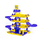 Zabawki konstrukcyjne - Wader Polesie Parking JET 4 -poziomy garaż tor dla samochodzików - miniaturka - grafika 1