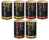 Mokra karma dla psów - Rafi Classic MIX SMAKÓW w Sosie 6x1240g - miniaturka - grafika 1