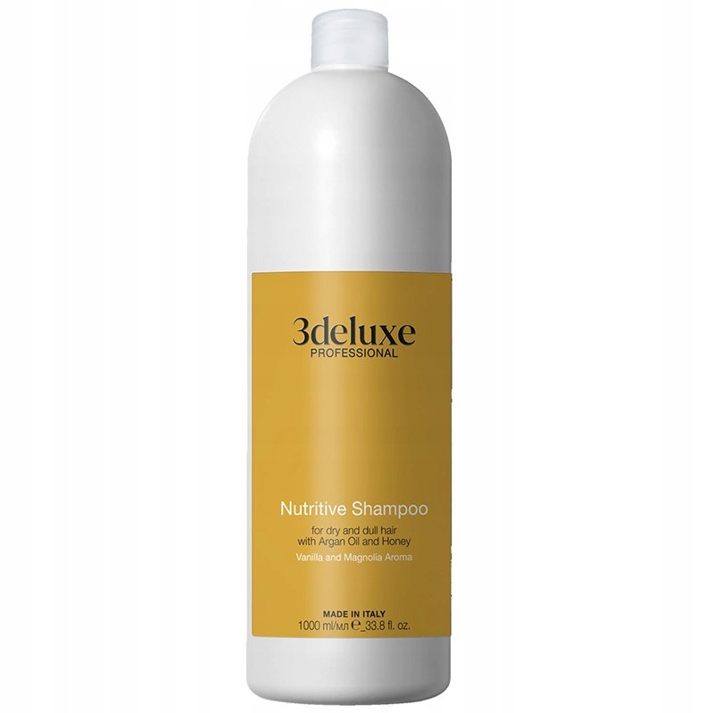 3DELUXE Nutritive Szampon Nawilżający Do Włosów Suchych 1000ML