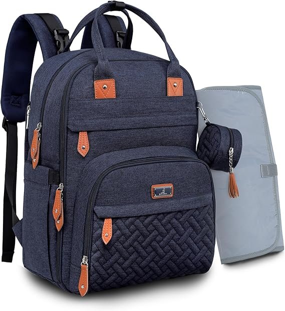 Plecak do przewijania torba niemowlęca 26L wodoodporny BabbleRoo niebieski