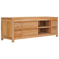 Szafki RTV - vidaXL Szafka pod telewizor, 120x30x40 cm, lite drewno tekowe - miniaturka - grafika 1