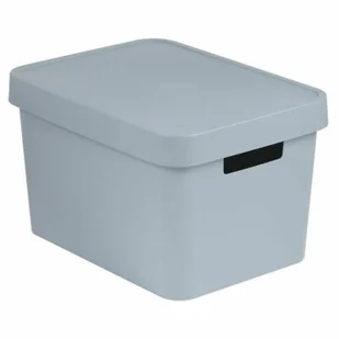 Curver Pojemnik z przykrywką 17 L Infinity szary CUR-229241 - Pojemniki łazienkowe - miniaturka - grafika 1
