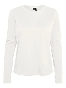 VERO MODA Damska koszulka Vmpaula L/S Noos, Snow White, XS - Koszulki i topy damskie - miniaturka - grafika 1