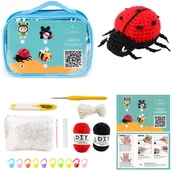 Pasmanteria - Zestaw do szydełkowania włóczka szydełko instrukcja projekt biedronka - miniaturka - grafika 1