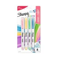Zakreślacze - Sharpie zestaw zakreślaczy S-note 4 szt 2138234 - miniaturka - grafika 1