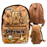 Plecaki szkolne i tornistry - Plecak Kapibara Do Szkoly Szkolny Miejski Podróżny Plecaczek Kapibarka - miniaturka - grafika 1