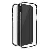 Etui i futerały do telefonów - Black Rock - Etui 360 stopni Glass Case pasuje do Apple iPhone 13 Pro I etui na telefon komórkowy, zamknięcie na magnes, przezroczyste, osłona (przezroczysta z czarną ramką) - miniaturka - grafika 1