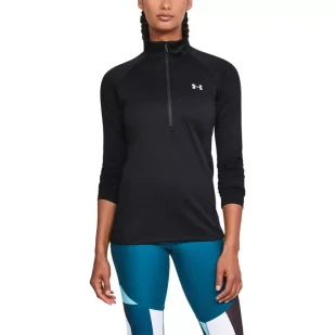 Koszulka damska Under Armour Tech 1/2 Zip - Solid - Koszulki sportowe damskie - miniaturka - grafika 4