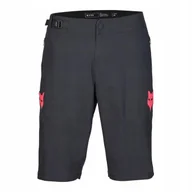 Spodenki rowerowe - Spodenki rowerowe Fox Ranger Race Black/pink czarny różowy - miniaturka - grafika 1