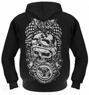 Bluzy męskie - bluza TO HELL WE RIDE czarna, rozpinana z kapturem-M - miniaturka - grafika 1