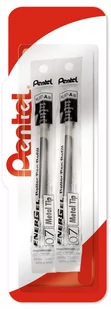 Wkład do piór kulkowych EnerGel LR7 czarny 2 szt. - PENTEL - Długopisy - miniaturka - grafika 1