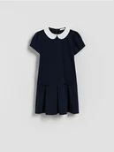 Sukienki i spódniczki dla dziewczynek - Reserved - Sukienka z kokardkami - granatowy - miniaturka - grafika 1