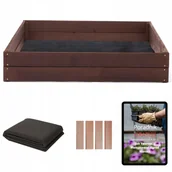 Szklarnie ogrodowe - Skrzynie na Warzywa WARZYWNIAK Impregnowany 140x120 Inspekt Grządka EKO - miniaturka - grafika 1