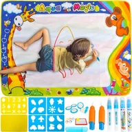 Maty edukacyjne - Kruzzel Mata wodna do rysowania XXL100x80 cm zestaw 22443 - miniaturka - grafika 1
