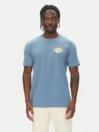 Koszulki męskie - Quiksilver T-Shirt Ev Flower Chaos Ss EQYZT08050 Niebieski Regular Fit - miniaturka - grafika 1