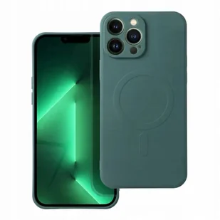 Futerał SILICONE MAG COVER kompatybilny z MagSafe do SAMSUNG S25 Ultra zielony - Etui i futerały do telefonów - miniaturka - grafika 1