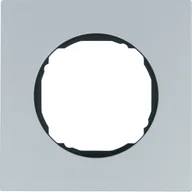Klawisze i ramki - Hager polo R.8 Ramka 1-krotna, aluminium 10112674 10112674 - miniaturka - grafika 1