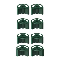 Rękodzieło - TEMU 8 Szt. Wkładka Do Wazonu Cmentarnego Wkładka Do Wazonu Cmentarnego Plastikowy Stojak Na Kwiaty 4-otworowy Plastikowy Okrągły Wkładka - miniaturka - grafika 1