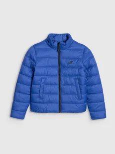 4F Kurtka puchowa z wypełnieniem syntetycznym chłopięca - niebieska 122 (6-7 lat) - Kurtki i kamizelki sportowe męskie - miniaturka - grafika 1