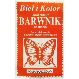 czakos Barwnik do tkanin "Motyl", pomarańczowy, Biel i Kolor, 10 g CZ-BT-005 - Farby i media malarskie - miniaturka - grafika 1