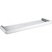 Akcesoria do armatury i ceramiki - Deante ADR_0511 ROUND PÓŁKA ŚCIENNA CHROM - miniaturka - grafika 1