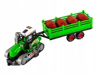 Samochody i pojazdy dla dzieci - Duży Traktor Gąsienicowy Z Przyczepą Różne Kolory - miniaturka - grafika 1