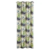 Zasłony - Eurofirany Zasłona Verona welwet 140x250 Grafitowa/Zielona/Beżowa ex-zas-verona-gf+zi-140x250-przel - miniaturka - grafika 1