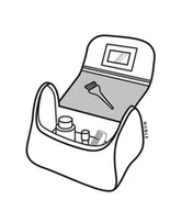 Kosmetyczki, organizery i kuferki - Noble Cosmetic Kuferek Kosmetyczka Noble Blossom B002 - miniaturka - grafika 1