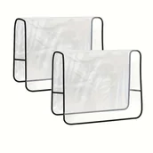 Inne - TEMU 2 szt. Łatwe do czyszczenia przezroczyste osłony tylnych siedzeń krzeseł, pasują do większości standardowych krzeseł - idealne do salonów, biur, - miniaturka - grafika 1