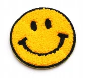 Pasmanteria - Naszywka Termo Haftowana - Emotikon Buzia Uśmiechnięta Minka - Emotka - miniaturka - grafika 1