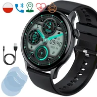 Smartwatch - Rubicon Viral Amoled Czarny - miniaturka - grafika 1