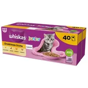 Mokra karma dla kotów - Karma dla kota WHISKAS Junior Drobiowa Uczta (40 x 85 g) - miniaturka - grafika 1