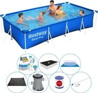 Baseny ogrodowe - Zestaw basenowy - Bestway Fast Set 400x211x81 cm okrągły - miniaturka - grafika 1