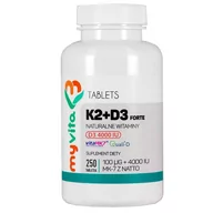 Witaminy i minerały - MyVita Witamina K2 100mcg + D3 4000 IU, 250tabl. 21PRNWITK45 - miniaturka - grafika 1
