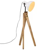 Lampy stojące - vidaXL Lampa stojąca, 25 W, biała, 45x45x120 cm, E27 - miniaturka - grafika 1