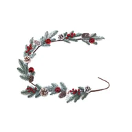 Sztuczne kwiaty - Girlanda świąteczna 145 cm mix - miniaturka - grafika 1