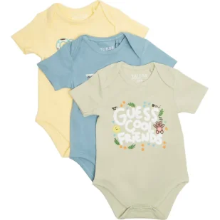 Guess Body 3-pack Regular Fit - Śpiochy dla niemowląt - miniaturka - grafika 1