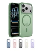 Etui i futerały do telefonów - Belkin SheerForce Grip Zgodne z MagSafe Etui na Telefon iPhone 17 Pro, Niskoprofilowe z Antypoślizgowymi Bokami – Magnetyczne, Przezroczyste i Odporne na Uderzenia Etui do iPhone'a – Zieleń - miniaturka - grafika 1