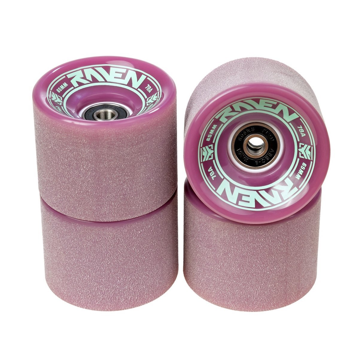 Kółka do longboardu deskorolki RAVEN Cascada Violet 4szt 65mm 78A