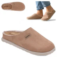 Kapcie damskie - Kapcie Domowe Ciepłe Klapki Damskie Wygodne Lekkie Inblu Brązowe Laczki 38 - miniaturka - grafika 1