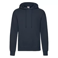 Bluzy męskie - Bluza męska z kapturem Hooded Sweat Fruit of the Loom - Ciemnogranatowy XL - miniaturka - grafika 1
