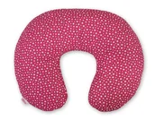 Poduszki do karmienia - Poduszka rogal do karmienia fasolka rozbieralna - gwiazdki bordowe - miniaturka - grafika 1