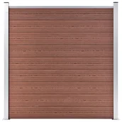 Ogrodzenia - Lumarko Ogrodzenie ogrodowe, WPC, 180x186 cm, brązowe - miniaturka - grafika 1