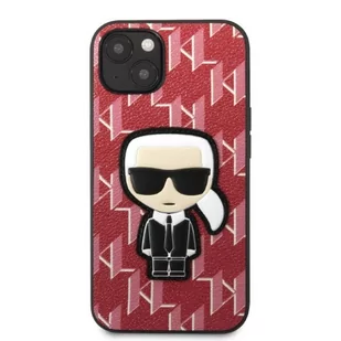 Karl Lagerfeld KLHCP13SPMNIKPI iPhone 13 mini 5,4" hardcase czerwony/red Monogram Ikonik Patch - Etui i futerały do telefonów - miniaturka - grafika 3