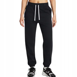 Spodnie damskie Under Armour Rival Terry Jogger czarne R. M - Spodnie damskie - miniaturka - grafika 1