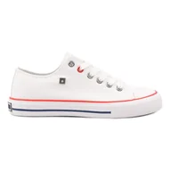 Półbuty damskie - Trampki damskie półbuty Big Star NN274656 białe - miniaturka - grafika 1