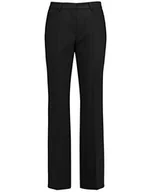 Spodnie damskie - Gerry Weber Damskie spodnie o prostym kroju z tkaniny/kombinacja długie spodnie jednokolorowe regularna długość, czarny, 36 - miniaturka - grafika 1